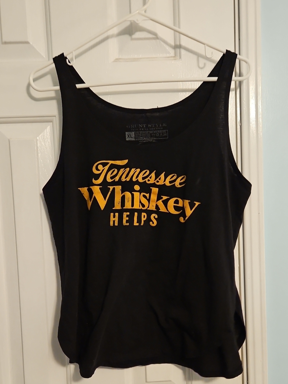 Tennessee Whiskey Helps Black Graphic Tank Top